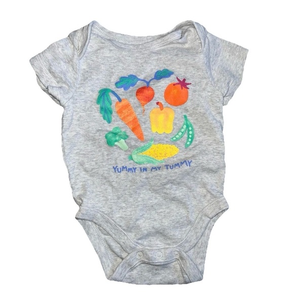 Lot Of 7 Baby Girl Short Sleeve Bodysuits Size 3-6 Months - Picture 5 of 9